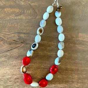 Handmade real stone necklace